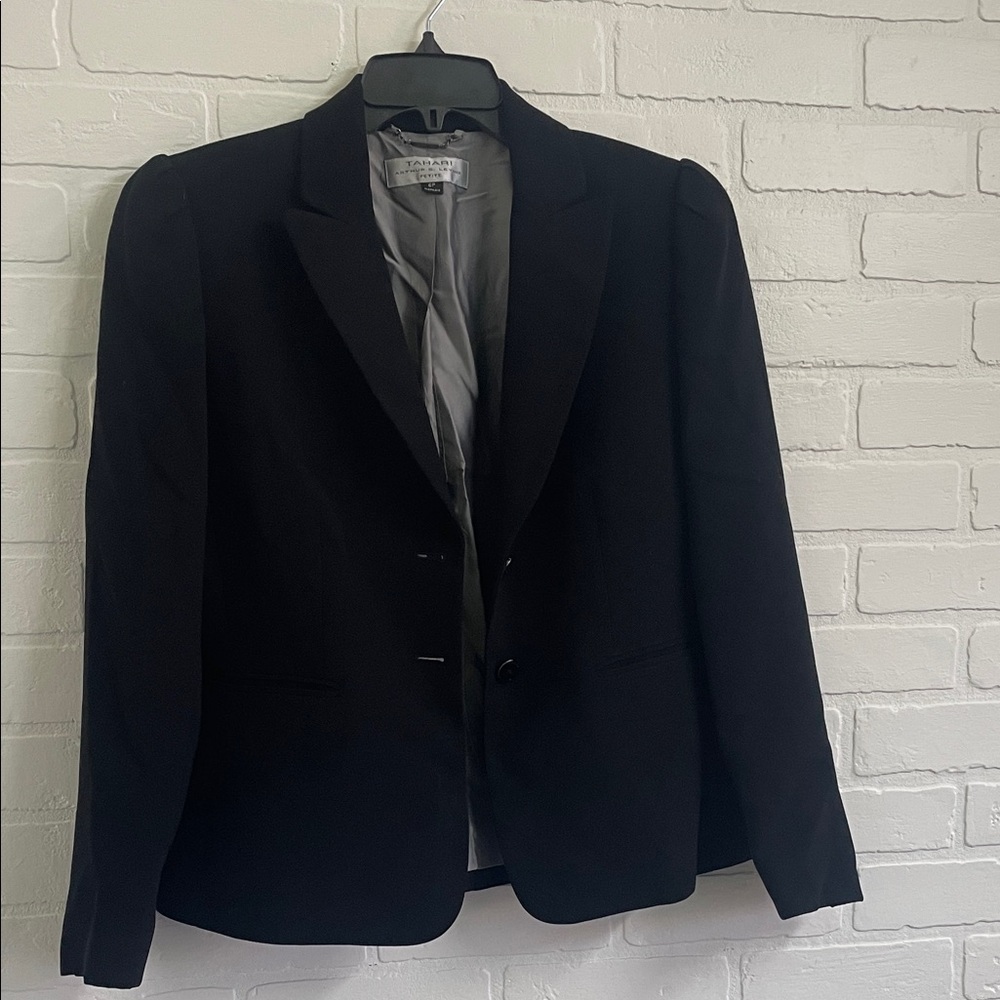 Tahari Classic Black Blazer